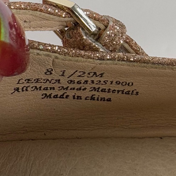 Sam Edelman Leena Ballet Flats Glittery Rose Gold Size 8.5 - Picture 9 of 12